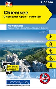 Chiemsee Nr. 07 Outdoorkarte Deutschland 1:35 000 Hallwag Kümmerly+Frey AG 9783259025079