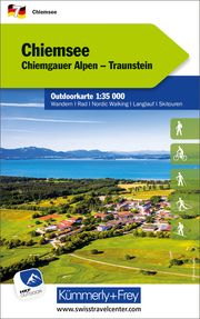 Chiemsee Nr. 07 Outdoorkarte Deutschland 1:35 000 Hallwag Kümmerly+Frey AG 9783259025741