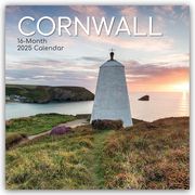 Cornwall 2025 - 16-Monatskalender  9781837889990