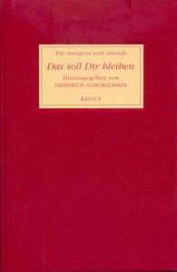 Das soll Dir bleiben Friedrich Schorlemmer 9783871739484