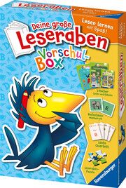 Deine große Leseraben Vorschul-Box - lesen lernen mit Spaß - Erstlesebücher, Spiele, Sticker und vieles mehr  9783473463930