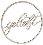 Deko-Holzreif 'geliebt'  4250330934742