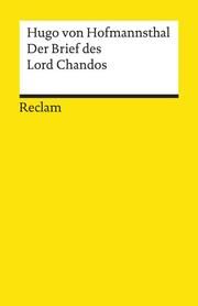 Der Brief des Lord Chandos Hofmannsthal, Hugo von 9783150195031