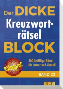 Der dicke Kreuzworträtsel-Block 22  9783625177708