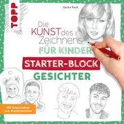 Die Kunst des Zeichnens für Kinder Starter-Block - Gesichter Keck, Gecko 9783735891334