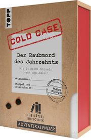 Die Rätselbibliothek. Adventskalender - Cold Case: Der Raubmord des Jahrzehnts: Mit 24 Krimi-Rätseln durch den Advent Pieper, Hans 9783735851932