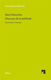 Discours de la Méthode Descartes, René 9783787321483