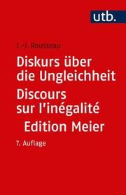 Diskurs über die Ungleichheit Discours sur l'inégalité Rousseau, Jean Jaques 9783825250942