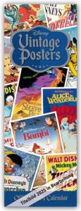 Disney Vintage Posters - Original Disney Filmplakate 2025 - Slimline-Kalender  9781835271438