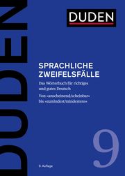 Duden - Sprachliche Zweifelsfälle Hennig, Mathilde/Schneider, Jan Georg/Osterwinter, Ralf u a 9783411040995