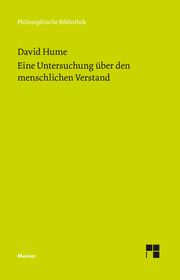 Eine Untersuchung über den menschlichen Verstand Hume, David 9783787341986