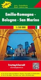 Emilia-Romagna - Bologna - San Marino, Autokarte 1:150.000, Top 10 Tips Freytag-Berndt und Artaria KG 9783707914863