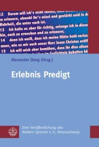 Erlebnis Predigt Alexander Deeg 9783374038909