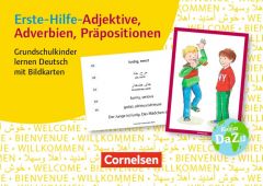 Erste-Hilfe-Adjektive, Adverbien, Präpositionen: Grundschulkinder lernen Deutsch mit Bildkarten  9783589151790
