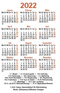 Jahreslosung 2022 Gemeindeblatt Minikalender