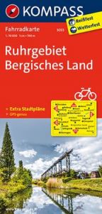 Fahrradkarte 3053 Ruhrgebiet - Bergisches Land KOMPASS-Karten GmbH 9783850262743