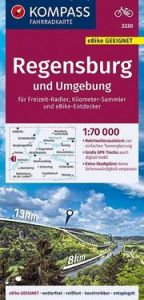 Fahrradkarte Regensburg und Umgebung 1:70.000, FK 3330 KOMPASS-Karten GmbH 9783990446775