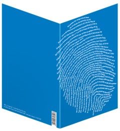 Faltkarte 'Einzigartig, blau' - 5er Serie  4250454728227