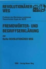 Fremdwörter- und Begriffserklärung zur Reihe 'Revolutionärer Weg'  9783880212749