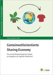 Gemeinwohlorientierte Sharing-Economy Eisele, Sonja 9783987260193