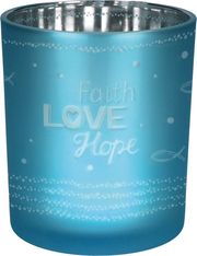 Glaswindlicht Faith - Love - Hope  4036526751269