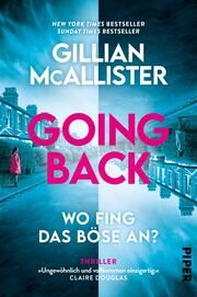 Going Back - Wo fing das Böse an? McAllister, Gillian 9783492064163
