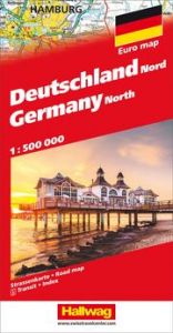 Hallwag Strassenkarte Deutschland Nord 1:500.000  9783828309449