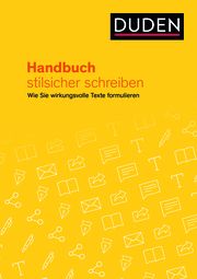 Handbuch Stilsicher schreiben Linden, Peter 9783411740796