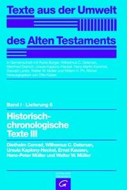 Historisch-chronologische Texte III Conrad, Diethelm/Delsman, Wilhelmus C/Kaplony-Heckel, Ursula u a 9783579000657