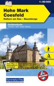 Hohe Mark, Münsterland West, Nr. 60 Outdoorkarte Deutschland 1:50 000 Hallwag Kümmerly+Frey AG 9783259007457