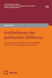 Institutionen der politischen Differenz Miram, Malte 9783756014415