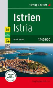 Istrien, Straßen- und Freizeitkarte 1:140.000  9783707922028