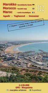 J12: Agadir - Taghazout - Imouzzer 1:120.000 + Cityplan Agadir + GPS - Waypoints Conrad, A/Conrad, B 9783943752373