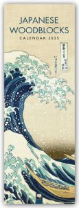 Japanese Woodblocks - Japanische Holzschnitte - Slimline-Kalender 2025  9781835621288