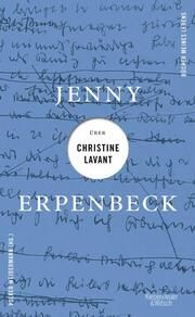 Jenny Erpenbeck über Christine Lavant Erpenbeck, Jenny 9783462004687