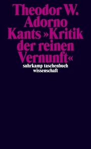 Kants 'Kritik der reinen Vernunft' (1959) Adorno, Theodor W 9783518299685