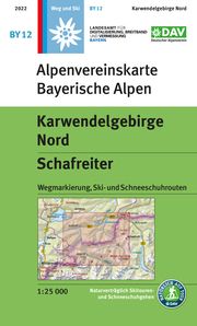 Karwendelgebirge Nord, Schafreiter Deutscher Alpenverein e V/Landesamt für Digitalisierung Breitband und  9783948256203