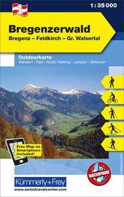 Kümmerly+Frey Outdoorkarte Österreich 1 Bregenzerwald 1:35.000  9783259007105