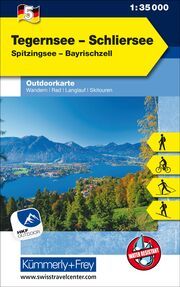 Kümmerly+Frey Outdoorkarte Deutschland 5 Tegernsee, Schliersee 1:35.000  9783259025055