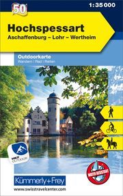 Kümmerly+Frey Outdoorkarte Deutschland 50 Hochspessart 1:35.000  9783259025505