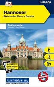 Kümmerly+Frey Outdoorkarte Deutschland 57 Hannover 1:50.000  9783259025574