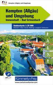 Kümmerly+Frey Outdoorkarte Deutschland 46 Kempten (Allgäu) und Umgebung 1:35.000  9783259025918