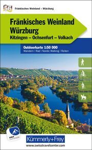 Kümmerly+Frey Outdoorkarte Deutschland 56 Fränkisches Weinland, Würzburg 1:50.000  9783259025949