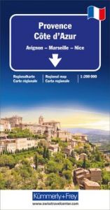 Kümmerly+Frey Regional-Strassenkarte Provence, Côte d'Azur 1:200.000  9783259014516
