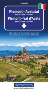 Kümmerly+Frey Regional-Strassenkarte 1 Piemont, Aostatal 1:200.000  9783259018354