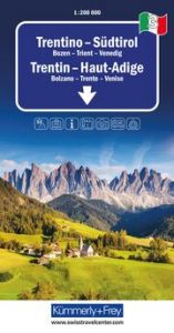 Kümmerly+Frey Regional-Strassenkarte 3 Trentino, Südtirol 1:200.000  9783259018361