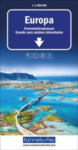 Kümmerly+Frey Strassenkarte Europa Fernverkehrsstrassen 1:3,6 Mio.  9783259018323