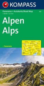 KOMPASS Autokarte Alpen, Alps, Alpi, Alpes 1:500.000  9783854911869