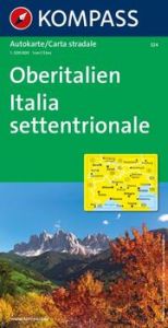 KOMPASS Autokarte Oberitalien, Italia settentrionale, Northern Italy, Italie du Nord 1:500.000  9783854913122