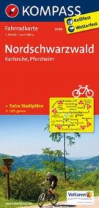 KOMPASS Fahrradkarte 3094 Nordschwarzwald - Karlsruhe - Pforzheim 1:70.000  9783850265911